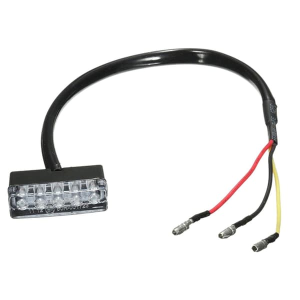 Bakbroms LED Motorcykel Bakljus Nummerskyltsbelysning