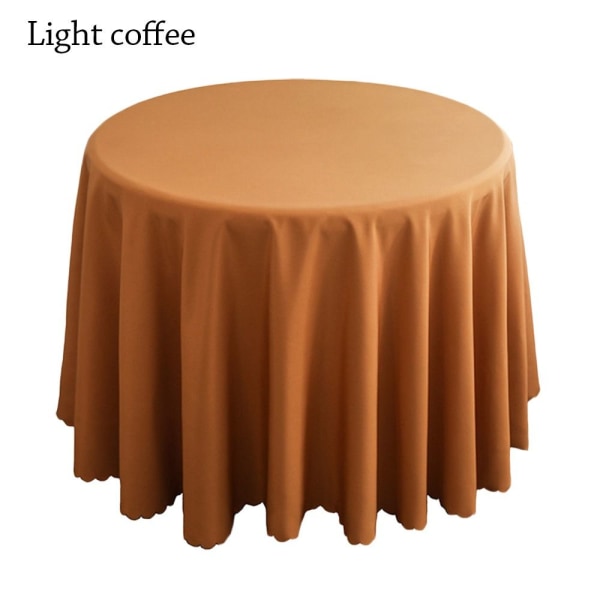 Rund dug Overlay LET KAFFE light coffee