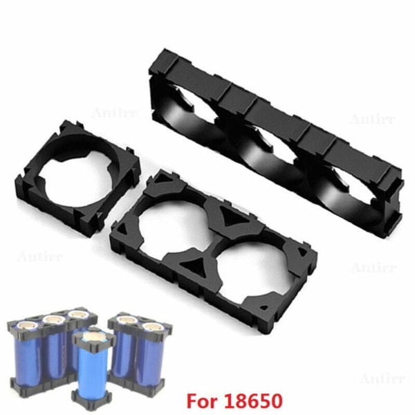 100 stk/pose 18650 battericelleholder batteribrakett batteri