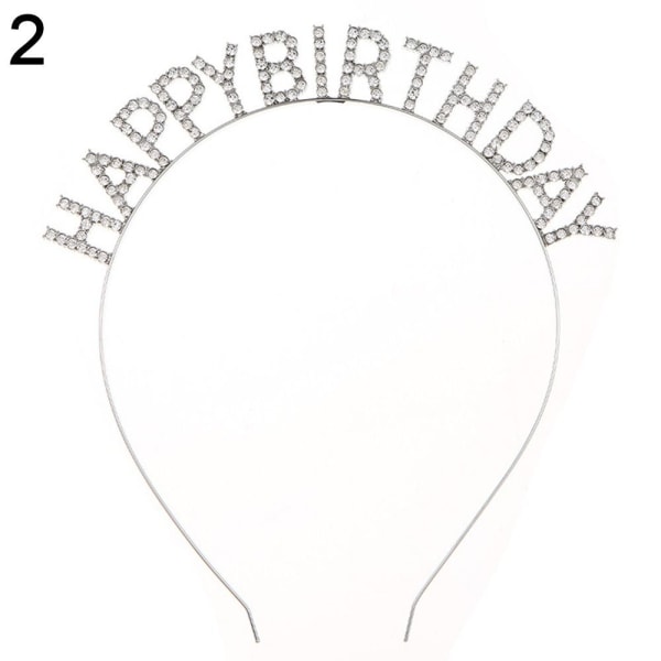 Hyvää syntymäpäivää Pääklipsit metalliset hiusklipsit 2 2 2