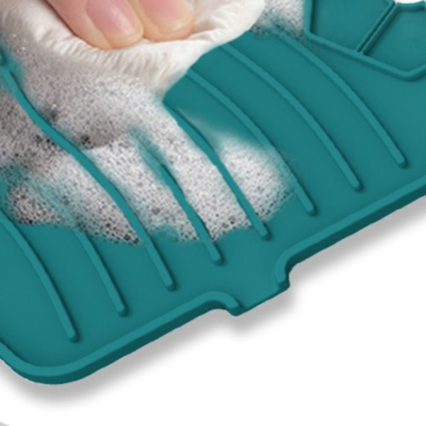 Kran Absorberende matte Silikon dreneringspute GRÅ L grey L