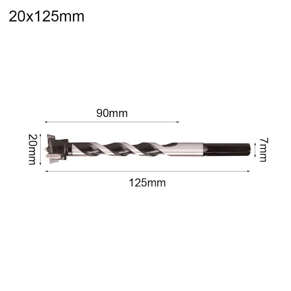 Poranterän reiän avaaja 20X125MM 20x125mm
