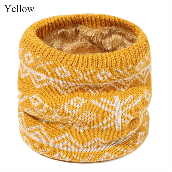 Neulottu kaula säärystin Kaulanlämmitin KELTAINEN yellow