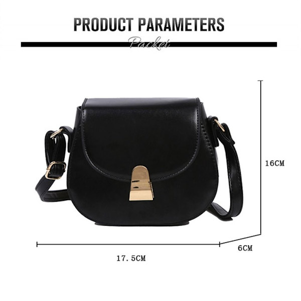 Messenger axelväska Crossbody väska BRUN brown