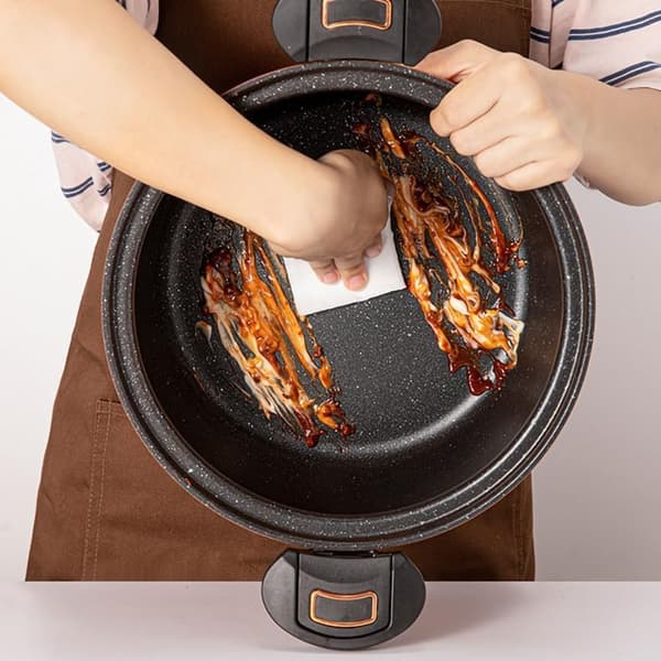 8L Pumpkin Micro Pressure Pot Non Stick Pan VIHREÄ green