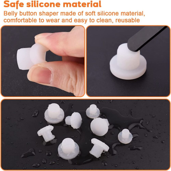 5 stk/sett Navleplugger for etter fettsuging for mageplastikk