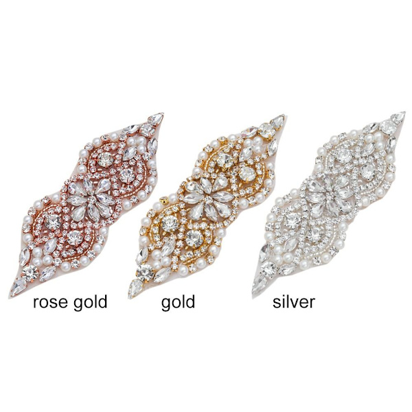 Crystal Decor tekojalokivi applikaatio HOPEAA silver