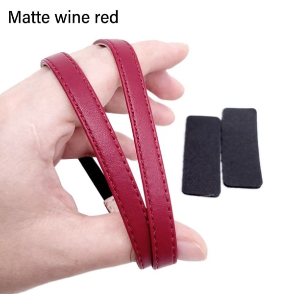 Löysää suojaava kenkävyö Kiinteä kengänhihna MATTA VIININ PUNAINEN MATTA matte wine red