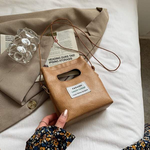 Mulepose Skuldertaske BRUN Brown