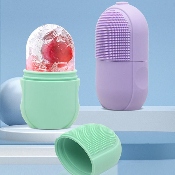 Face Ice Roller Ice Cube Massasjeapparat LILLA Purple