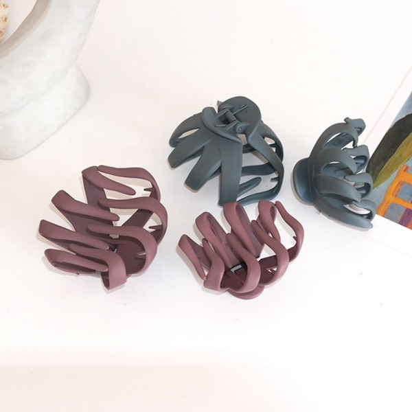 Octopus Hair Claws Hair Jaw Clamps PUNAINEN Red