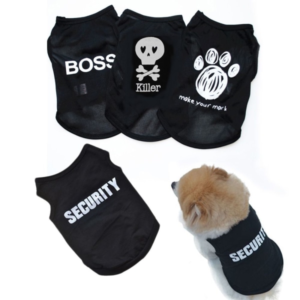 Husdjur Sommarkläder Hund Bröllopsdräkt Katt Casual SÄKERHET Security  XS