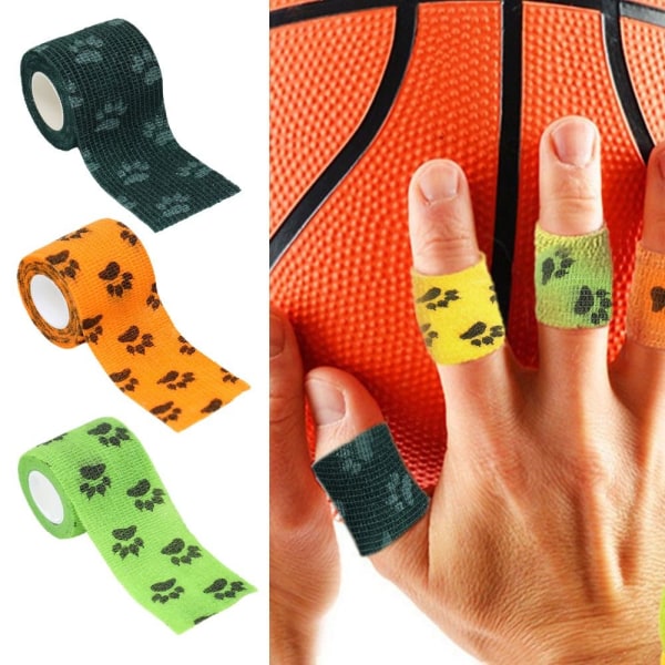 8st 4,5m Sport Elastiskt bandage DJUPGRÖN Deep Green