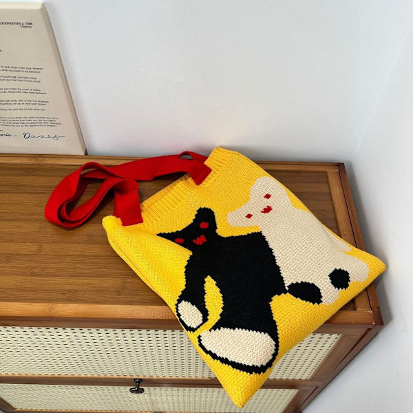 Käsin kudottu Bag Knot rannelaukku 2 2 2