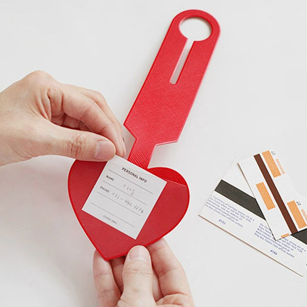 Resväskaetiketter Bagageetiketter RÖDA Red