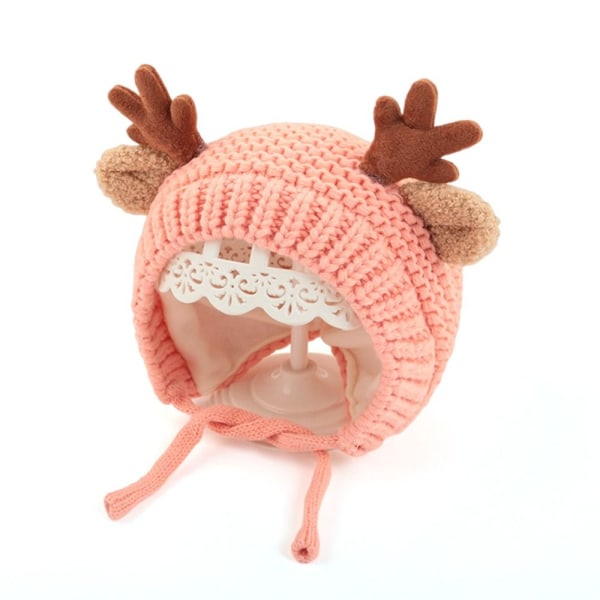 Baby Strikket Lue Barn Beanie Cap ROSA pink