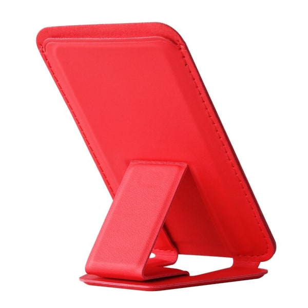 Mag Safe Lommebok med Stand Telefon Kortholder RØD MAGNETISK red Magnetic-Magnetic