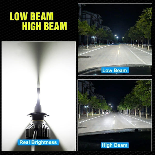 2 kpl auton LED-valon muunnospalloja H8/H9/ H11 H8/H9/ H11 H8/H9/ H11