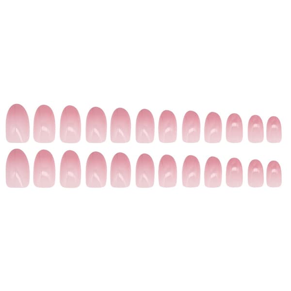 Gradient Round Head False Nails Wearable W400 W400 W400