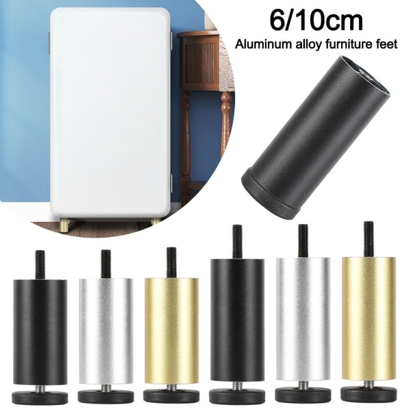 Sengemøbler Risers Anti Vibration Pads SORT 6CM Black 6cm
