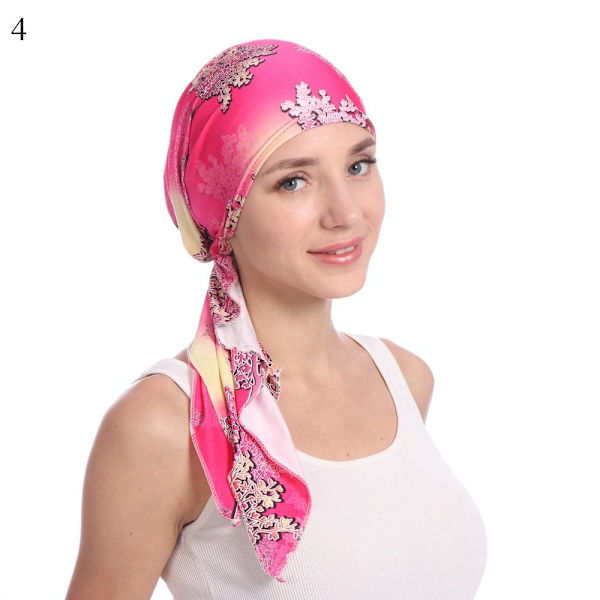 Pehmeä turbaanihatun sisähijabit 4 4 4