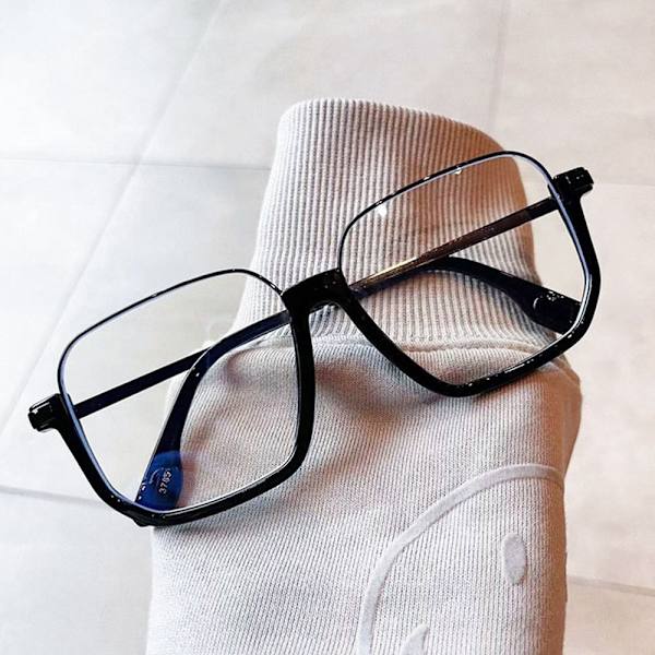 Anti-Blue Light Glasses Ylisuuret silmälasit LÄPINÄKYVÄT Transparent