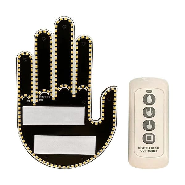 Bil mellomfingerlys Gesturlys Tegnspråklampe