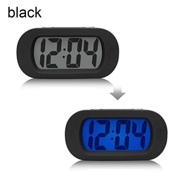 Alarm Snooze Klokke Elektronisk Klokke SVART black