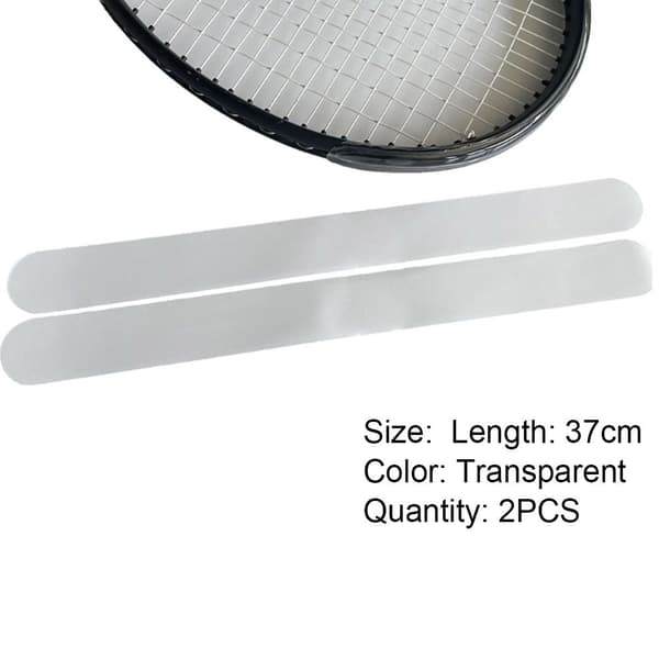 2ST Tennisracket Head Sticker Ramskydd Tejp Minska