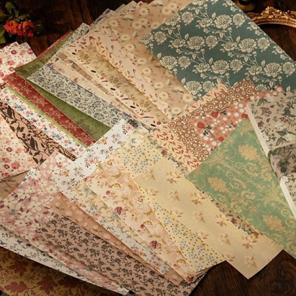 100 stk/bog Vintage beskedmateriale Papir 04 04 04