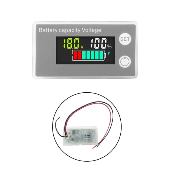 Batterikapasitetsindikator Digital voltmeter H H H