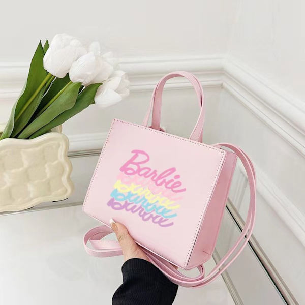 Barbie Graffiti Kangaskassi Barbie Käsilaukku PUNAINEN red