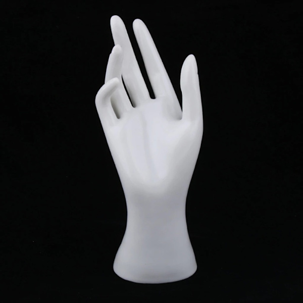 1 PC Handmodell Handskar Display VIT-HÖGER VIT-HÖGER White-Right