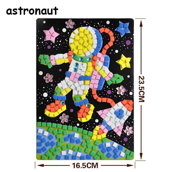 2PCS 3D Mosaics Pussel ritleksaker UFO UFO
