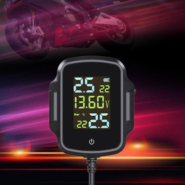 Motorsykkel TPMS Dekktrykkovervåkingssystem Dekk