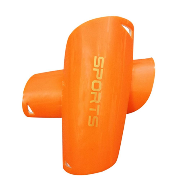 1 pari jalkapallon säärisuojat, jalkapallon cover ORANGE M orange M