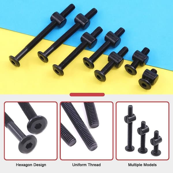 141 stk. Bolte og møtrikker Sortimentssæt Socket Cap Bolts Kit Krybbe