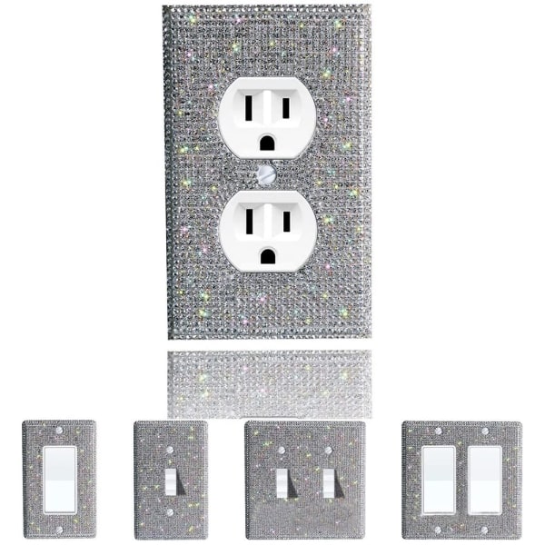 US Standard Switch Panel Sticker Rhinestones Socket Frame 04 04 04