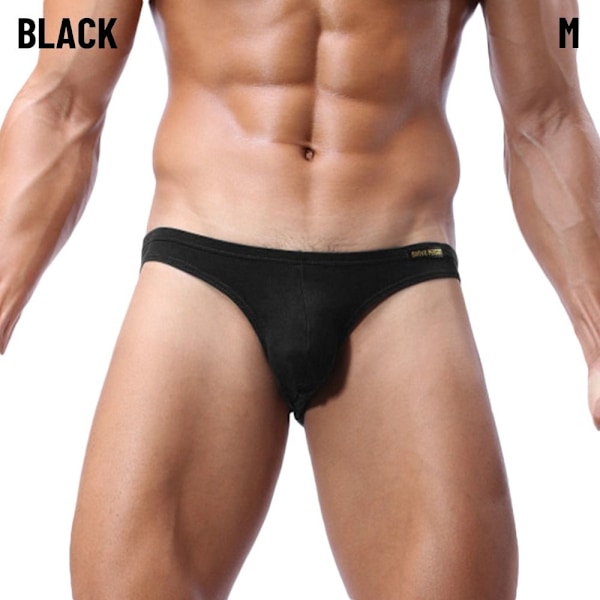 Mænds Briefs Mænds Bikini SORT M black M