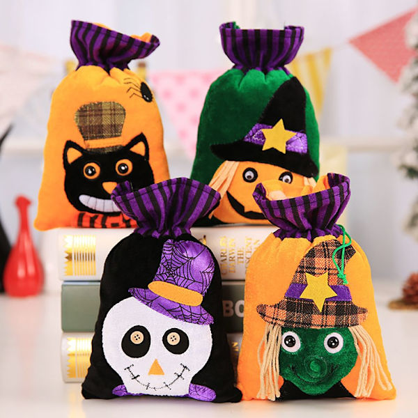 2st Halloween dekorativa godispåsar