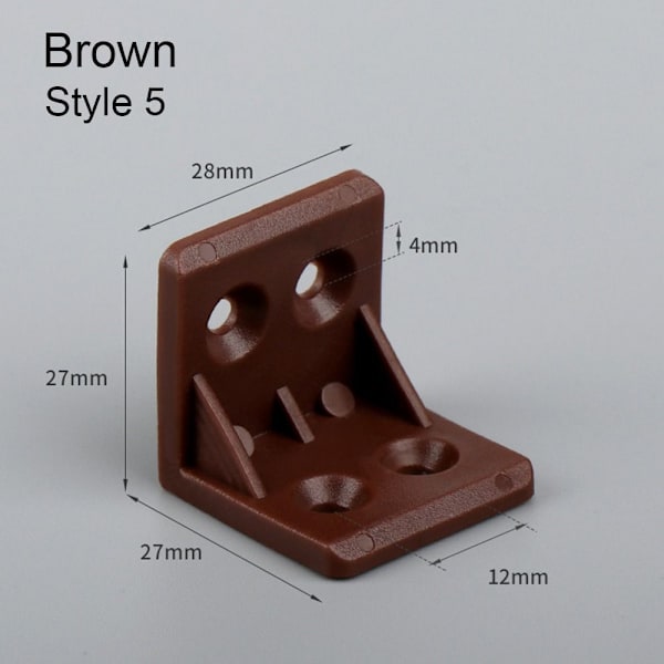Kulmakulmakoodi Muovikulmakoodi RUSKEA TYYLI 5 TYYLI 5 Brown Style 5-Style 5