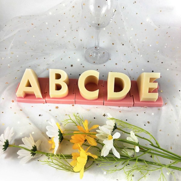 Bogstaver Lyseform Silikone Forme D D D