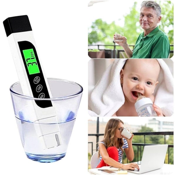 3 in 1 TDS Meter Digital Water Tester TDS EC & lämpötilamittari