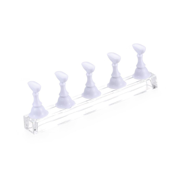 Nail Polish Practice Tips Nail Art Display Stand VIT white