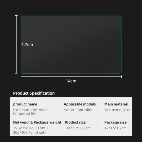 Beskyttelsesfilmer herdet glass 2 STK 2 STK 2Pcs