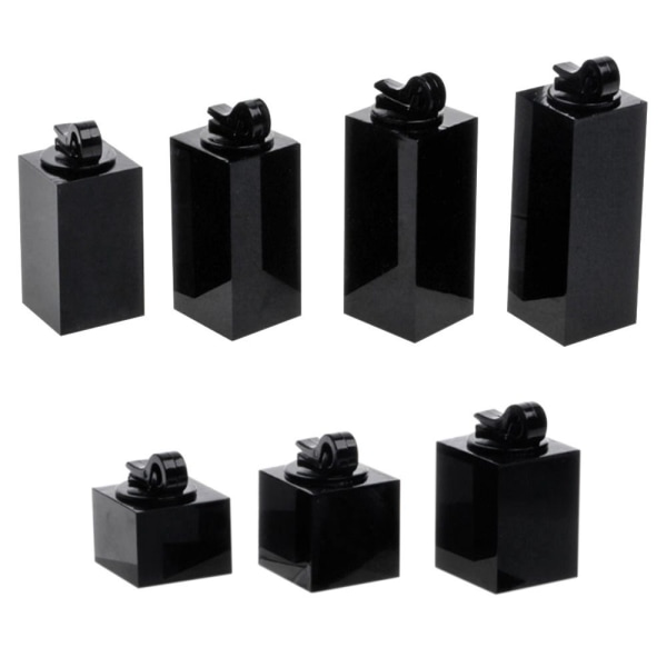 Smykker Udstillingsstativ Ringstativ SORT FIRKANTIG Black Square-Square
