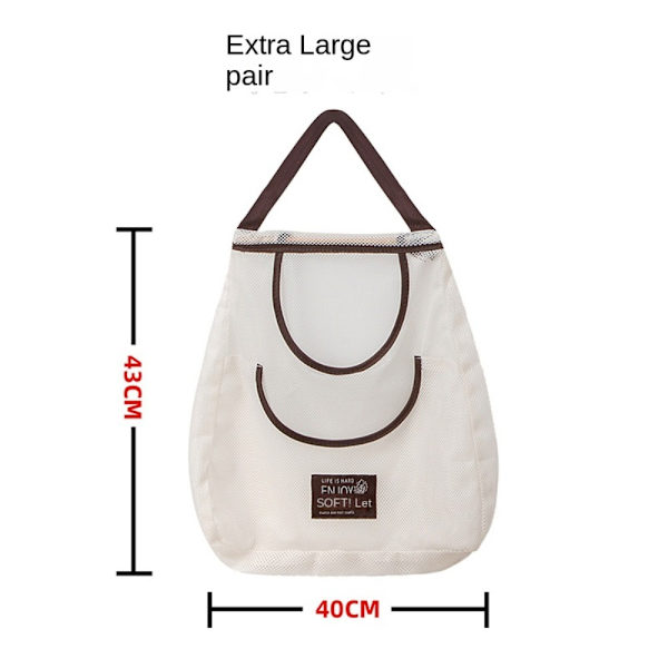 Hängande Mesh Förvaringspåsar Net Storage Tote Bags Frukt Förvaring