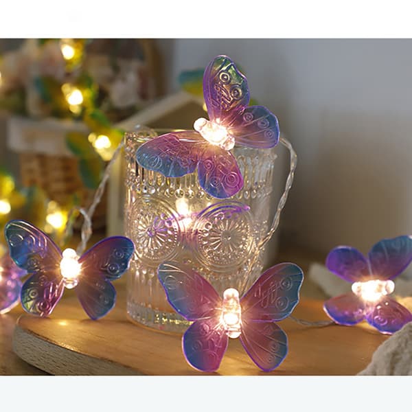LED Butterfly LED-lys String TRANSPARENT 3M 3M Transparent 3M-3M