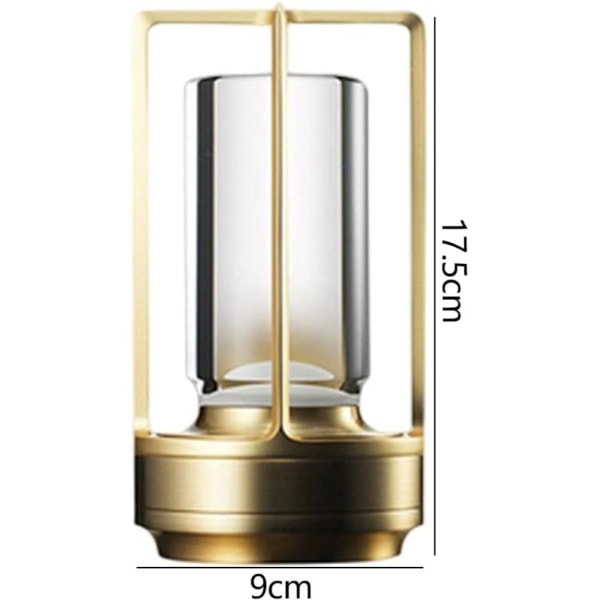 Krystal Lampe Bordlampe SORT Black