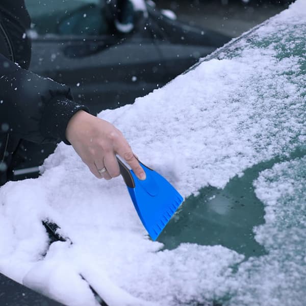 Bil Snow Remover Spade Ice Scraper Tool röd